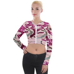 Browning Deer Glitter Long Sleeve Cropped Velvet Jacket by artworkshop