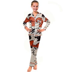 Catcher In The Rye Kid s Satin Long Sleeve Pajamas Set by artworkshop