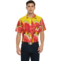 Watermelon Men s Short Sleeve Pocket Shirt  by artworkshop