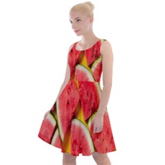Watermelon Knee Length Skater Dress by artworkshop