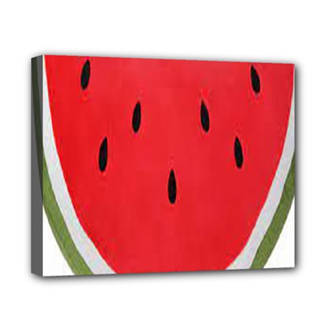 Watermelon Pillow Fluffy Canvas 10  X 8  (stretched) by artworkshop