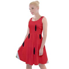 Watermelon Pillow Fluffy Knee Length Skater Dress by artworkshop