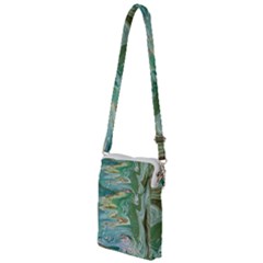 Emerald Patterns Multi Function Travel Bag by kaleidomarblingart