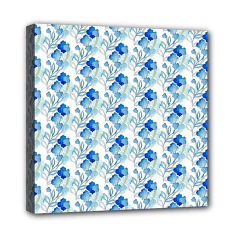 Flowers Pattern Mini Canvas 8  X 8  (stretched) by Sparkle