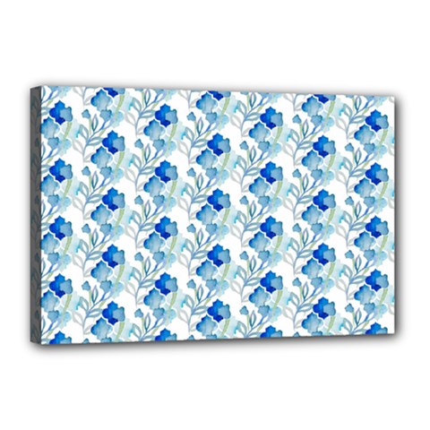 Flowers Pattern Canvas 18  X 12  (stretched) by Sparkle