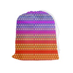 Rainbots Drawstring Pouch (xl) by Thespacecampers
