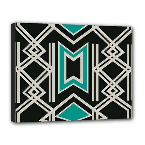 Abstract Pattern Geometric Backgrounds  Canvas 14  X 11  (stretched) by Eskimos