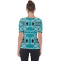 Abstract pattern geometric backgrounds  Shoulder Cut Out Short Sleeve Top View2