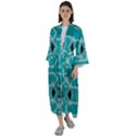 Abstract pattern geometric backgrounds  Maxi Satin Kimono View1