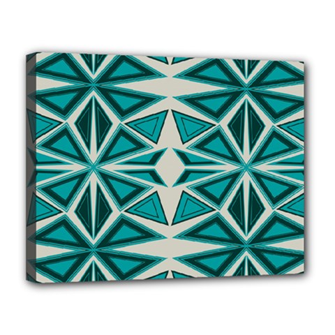 Abstract Pattern Geometric Backgrounds  Canvas 14  X 11  (stretched) by Eskimos