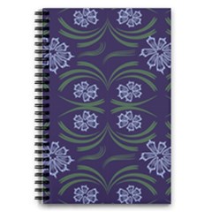 Folk Flowers Print Floral Pattern Ethnic Art 5 5  X 8 5  Notebook by Eskimos