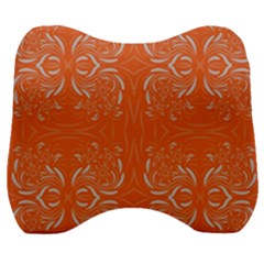 Folk Flowers Print Floral Pattern Ethnic Art Velour Head Support Cushion by Eskimos