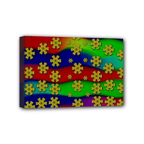 Blooming Stars On The Rainbow So Rare Mini Canvas 6  X 4  (stretched) by pepitasart