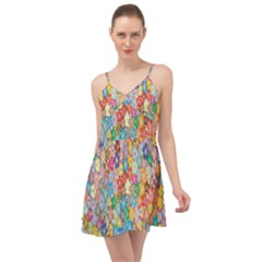 Floral Flowers Summer Time Chiffon Dress by artworkshop