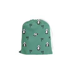 Pandas Pattern Drawstring Pouch (small) by artworkshop