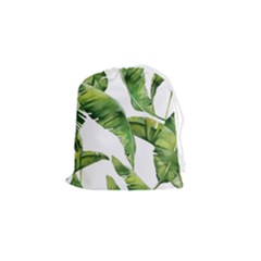 Sheets Tropical Plant Palm Summer Exotic Drawstring Pouch (small) by artworkshop
