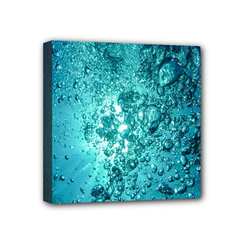 Bubbles Water Bub Mini Canvas 4  X 4  (stretched) by artworkshop