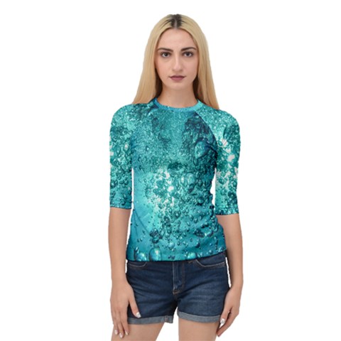 Bubbles Water Bub Quarter Sleeve Raglan Tee by artworkshop
