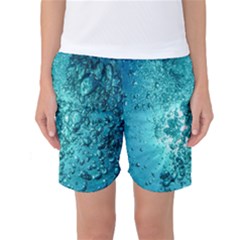 Bubbles Water Bub Women s Basketball Shorts by artworkshop