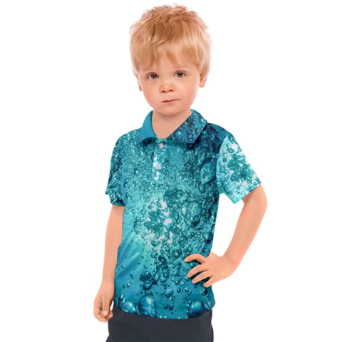 Bubbles Water Bub Kids  Polo Tee by artworkshop