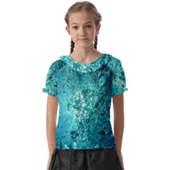 Bubbles Water Bub Kids  Frill Chiffon Blouse by artworkshop