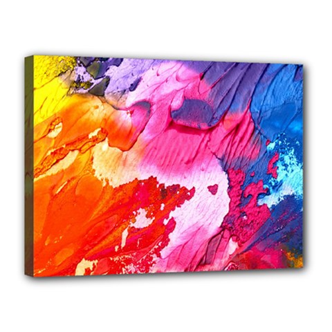 Colorful Painting Canvas 16  X 12  (stretched) by artworkshop