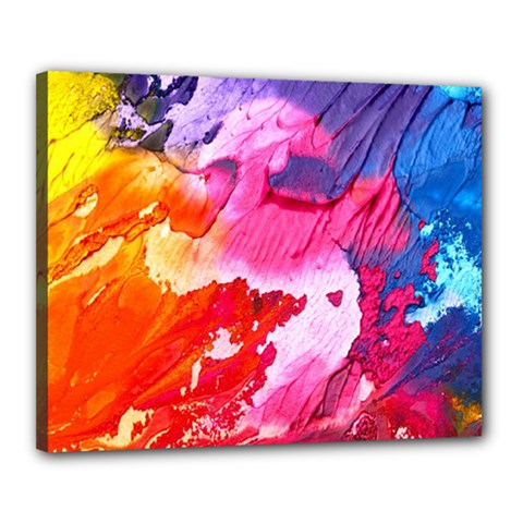 Colorful Painting Canvas 20  X 16  (stretched) by artworkshop