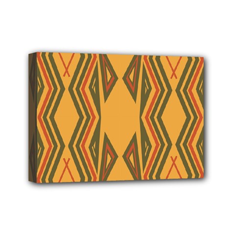 Abstract Pattern Geometric Backgrounds  Mini Canvas 7  X 5  (stretched) by Eskimos