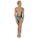 Abstract pattern geometric backgrounds High Leg Strappy Swimsuit View2