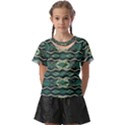 Abstract pattern geometric backgrounds Kids  Front Cut Tee View1