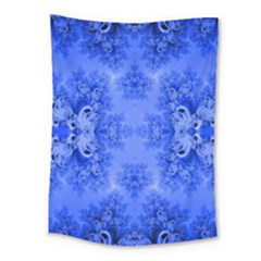 Blue Sky Over The Bluebells Frost Fractal Medium Tapestry by Artist4God