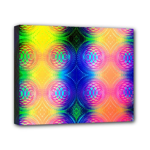 Inverted Circles Canvas 10  X 8  (stretched) by Thespacecampers