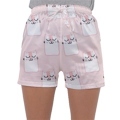 Fluffy Cat Pets Sleepwear Shorts by artworkshop