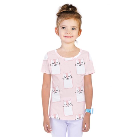 Fluffy Cat Pets Kids  One Piece Tee by artworkshop