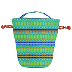 Catching Fractals Drawstring Bucket Bag by Thespacecampers