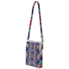 Painted Flames Symmetry Iv Multi Function Travel Bag by kaleidomarblingart