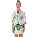 Lotus-flower-water-lily Half Sleeve Chiffon Kimono View1