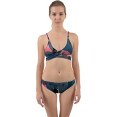 Astronaut-moon-space-nasa-planet Wrap Around Bikini Set by Jancukart