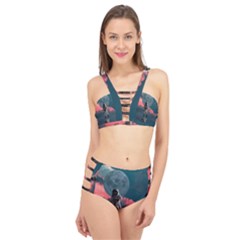 Astronaut-moon-space-nasa-planet Cage Up Bikini Set by Jancukart