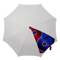 Yin Yang Eastern Asian Philosophy Hook Handle Umbrellas (small) by Jancukart