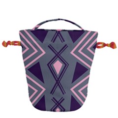 Abstract Pattern Geometric Backgrounds  Drawstring Bucket Bag by Eskimos