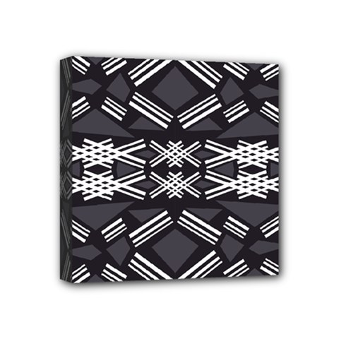 Abstract Pattern Geometric Backgrounds  Mini Canvas 4  X 4  (stretched) by Eskimos