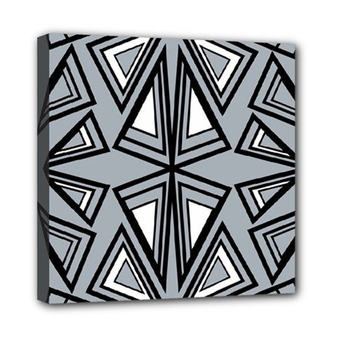 Abstract Pattern Geometric Backgrounds   Mini Canvas 8  X 8  (stretched) by Eskimos