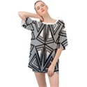 Abstract pattern geometric backgrounds   Oversized Chiffon Top View1
