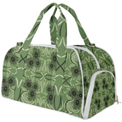 Folk Flowers Print Floral Pattern Ethnic Art Burner Gym Duffel Bag by Eskimos