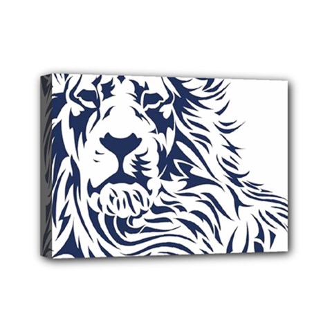Head Art-lion Drawing Mini Canvas 7  X 5  (stretched) by Jancukart
