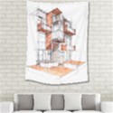 Rag-flats-onion-flats-llc-architecture-drawing Graffiti-architecture Medium Tapestry View2