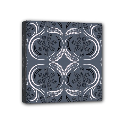 Folk Flowers Print Floral Pattern Ethnic Art Mini Canvas 4  X 4  (stretched) by Eskimos