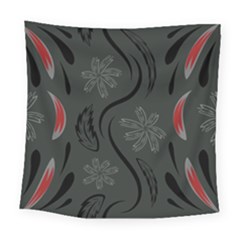 Folk Flowers Print Floral Pattern Ethnic Art Square Tapestry (large) by Eskimos