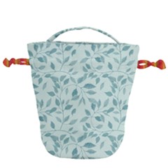 Seamless Foliage Drawstring Bucket Bag by artworkshop